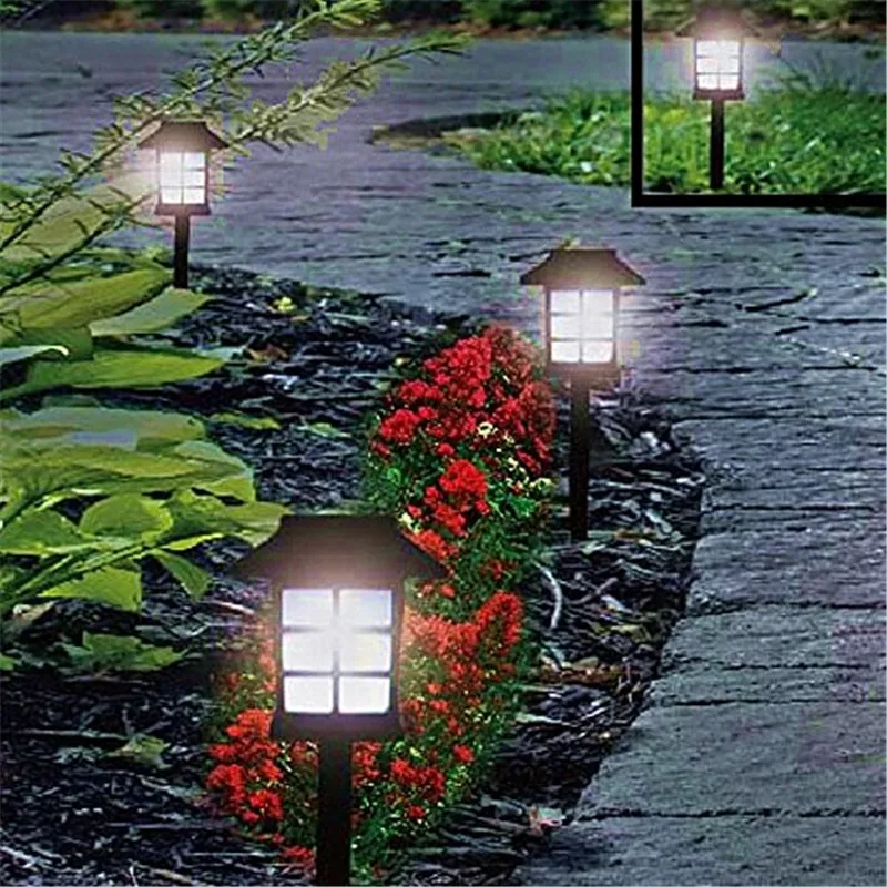 Светодиодные фонари на солнечной батарее для дорожек наружный садовый ландшафт