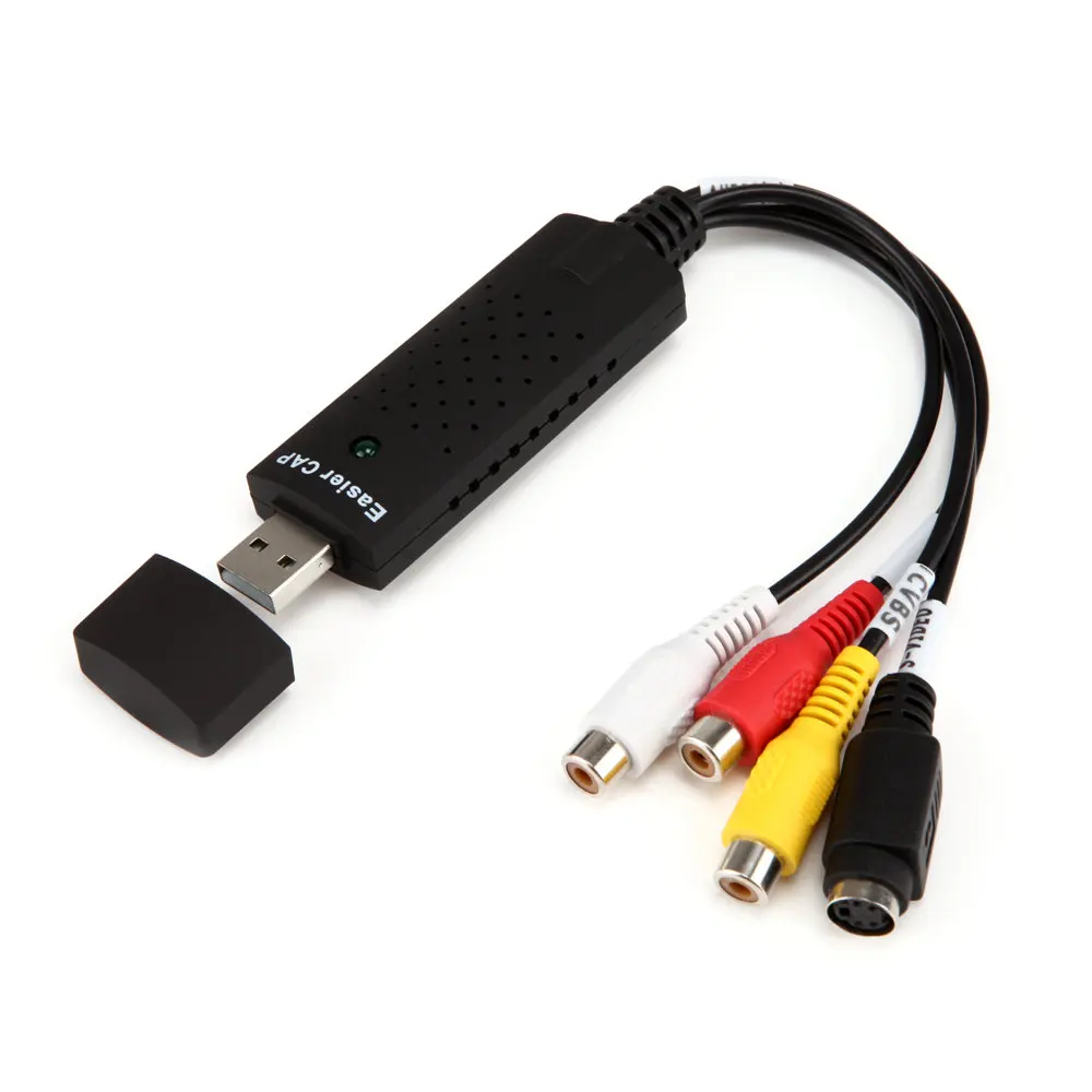 USB1.1/2.0 Карта видеозахвата ТВ тюнер VCR DVD аудио адаптер конвертер Разъем для Win 10 NTSC U