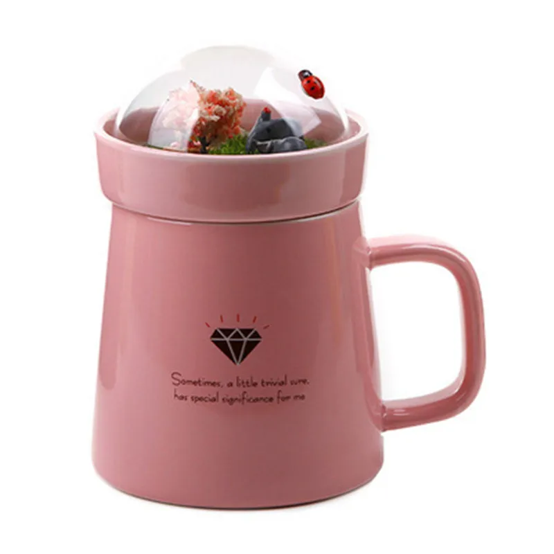 Креативная мультяшная микро Ландшафтная кружка для молока и кофе 400 мл