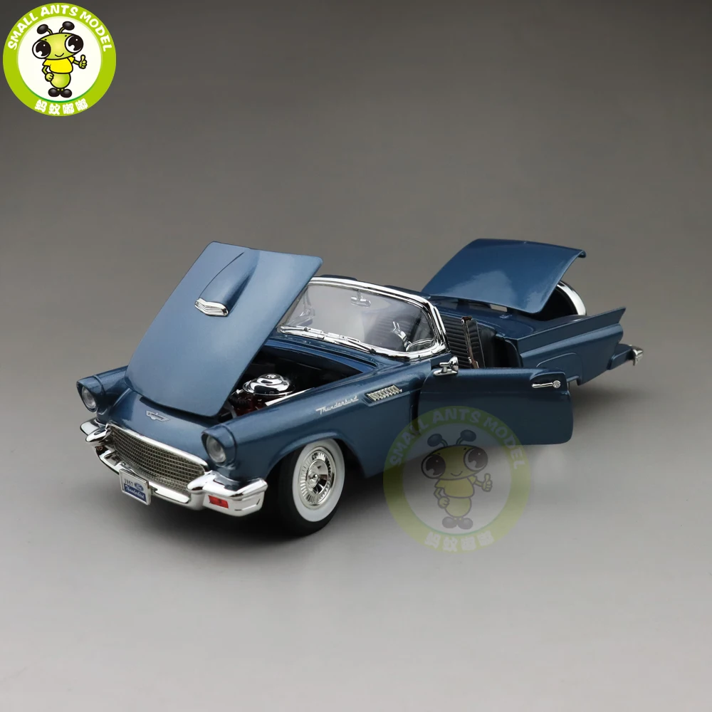 1/18 1957 Ford THUNDERBIRD Road Подпись литая под давлением Модель автомобиля игрушки для мальчиков и девочек подарок