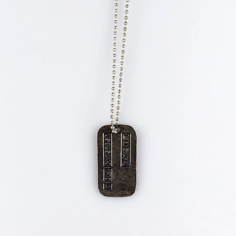 Фильм X Для мужчин ста Росомахи Dog Tag ID Цепочки и ожерелья цинковый сплав Marvel x JAME