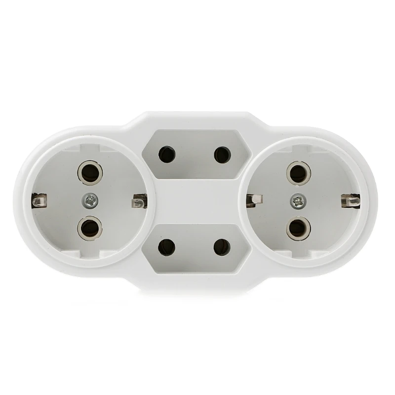 

European Type Conversion Plug 1 to 4 Way EU Standard Power Adapter Socket 16A Travel Plugs AC 110-250V
