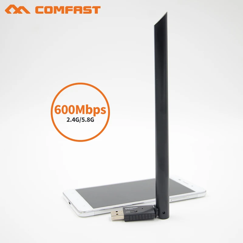 Comfast CF 916AC USB Wifi адаптер 600 Мбит/с Wi fi Антенна Ethernet ПК Lan ключ AC приемник|Сетевые