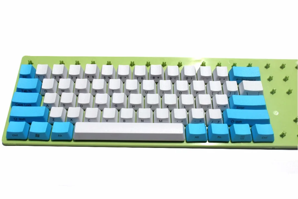 Колпачки для клавиш YMDK белые синие смешанные с темой неба толстые PBT 104 87 61