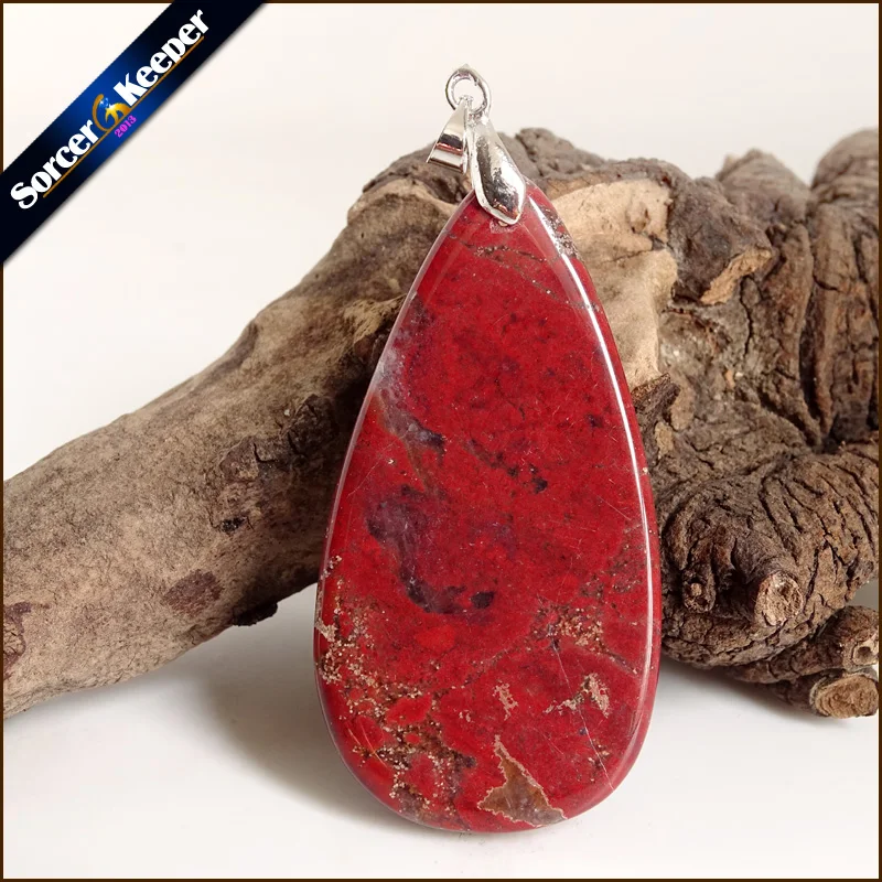 Натуральный камень красный речной камень Bijoux винтажные изделия ручной работы бусины подвеска костюм ювелирные изделия для женщин и мужчин Шарм ожерелье с подарочной коробкой YS376