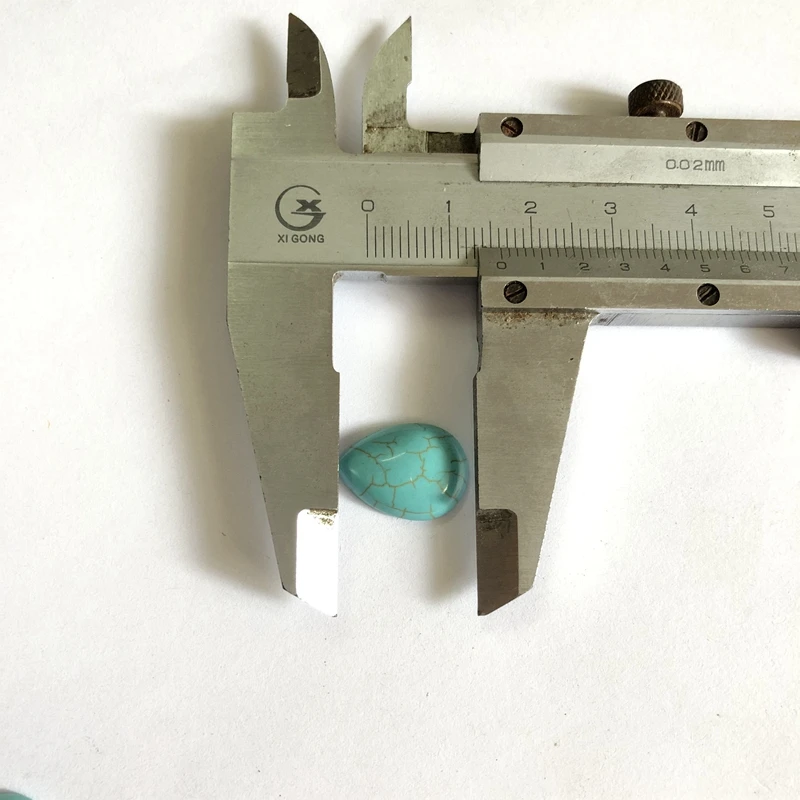 Wholesale Natural Magnesite Turquois e Bead Cabochon 12x16mm 18x25mm 22x30mm Pear Drop Gem Stone Ring Face 2Pcs/pack | Украшения и