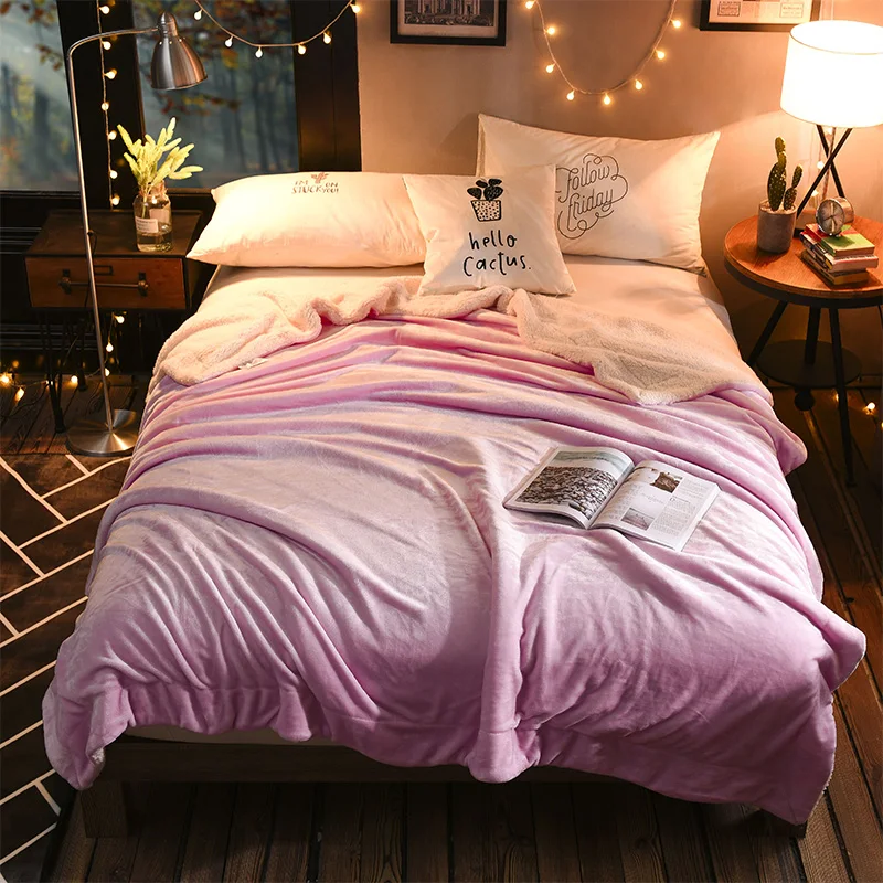 Двустороннее кашемировое и фланелевое одеяло размера King Queen Twin сверхмягкое