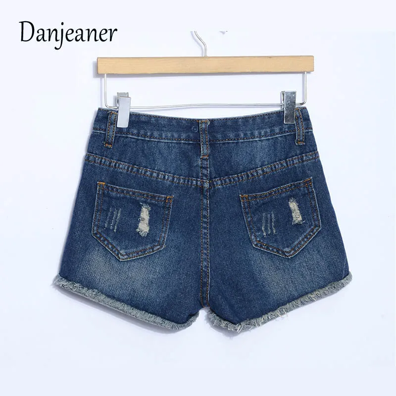 Danjeaner 2018 Новые популярные женские джинсы с высокой талией ретро джинсовые шорты
