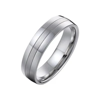 6mm alliances wedding band titanium ring male western germany quality fashion finger rings for men jewelry