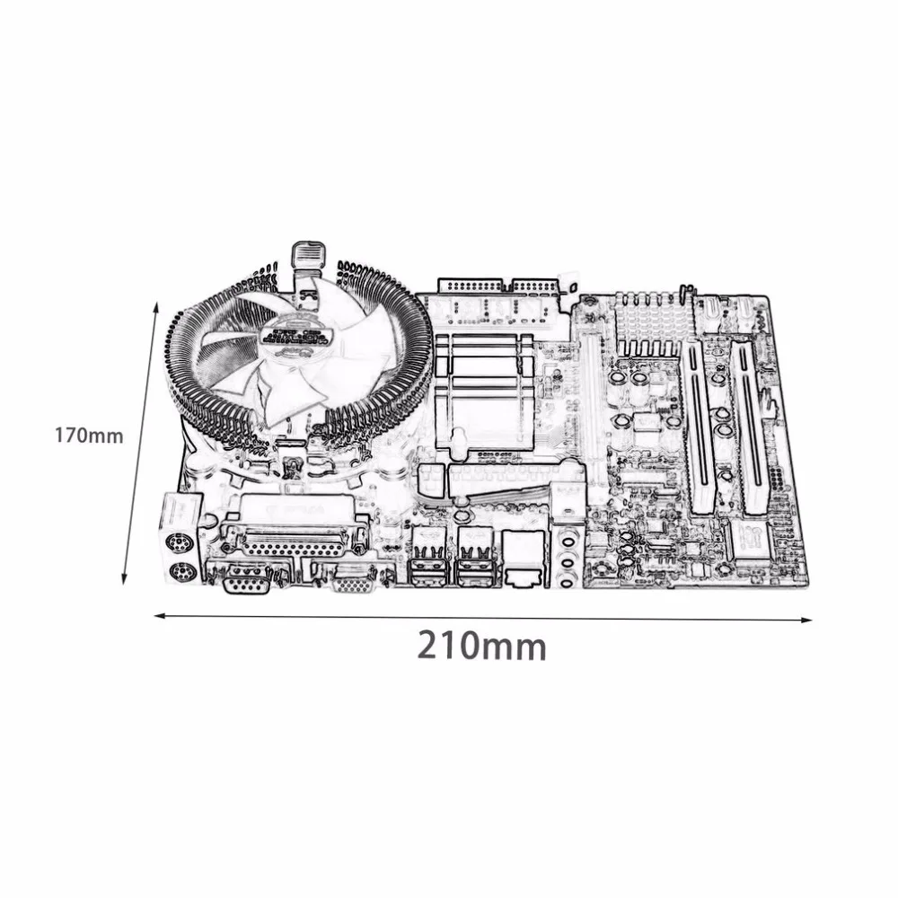 Материнская плата cpu с четырехъядерным процессором 2,66G cpu i5 core+ 4G Memory+ Fan ATX настольный компьютер, сборная материнская плата, комплект, Прямая поставка
