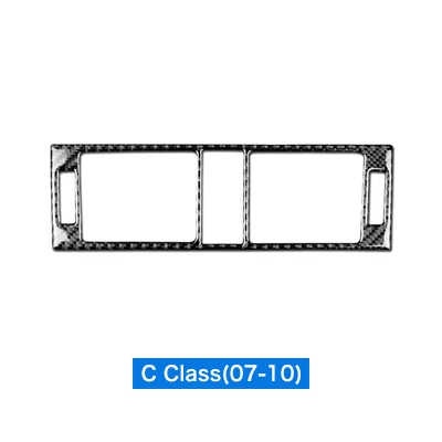 Central-Pure Carbon Воздушная скорость для Mercedes Benz W204 аксессуары W204 Mercedes Benz наклейка W204 углеродное волокно интерьер кондиционер розетка рамка - Название цвета: Central-Pure Carbon