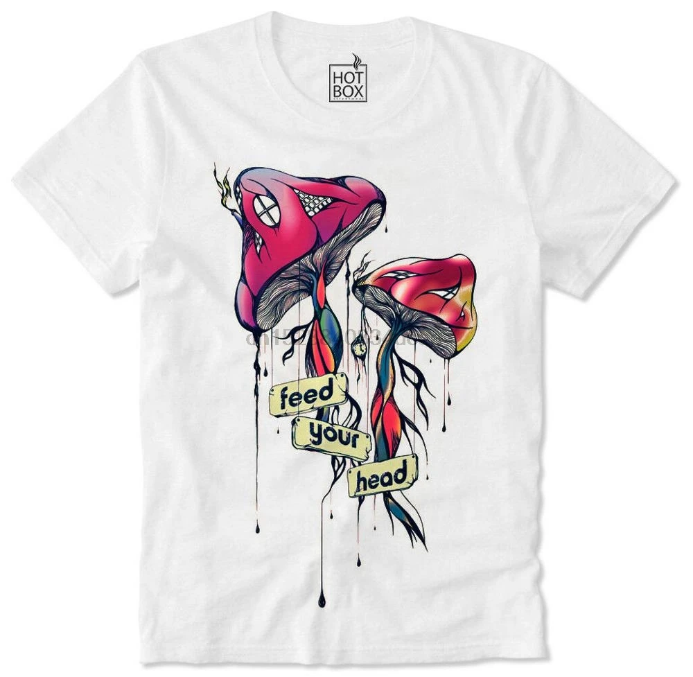 Футболка милые животные Олень Magic шампиньоны грибы психоделические ЛСД Dmtswag 2019