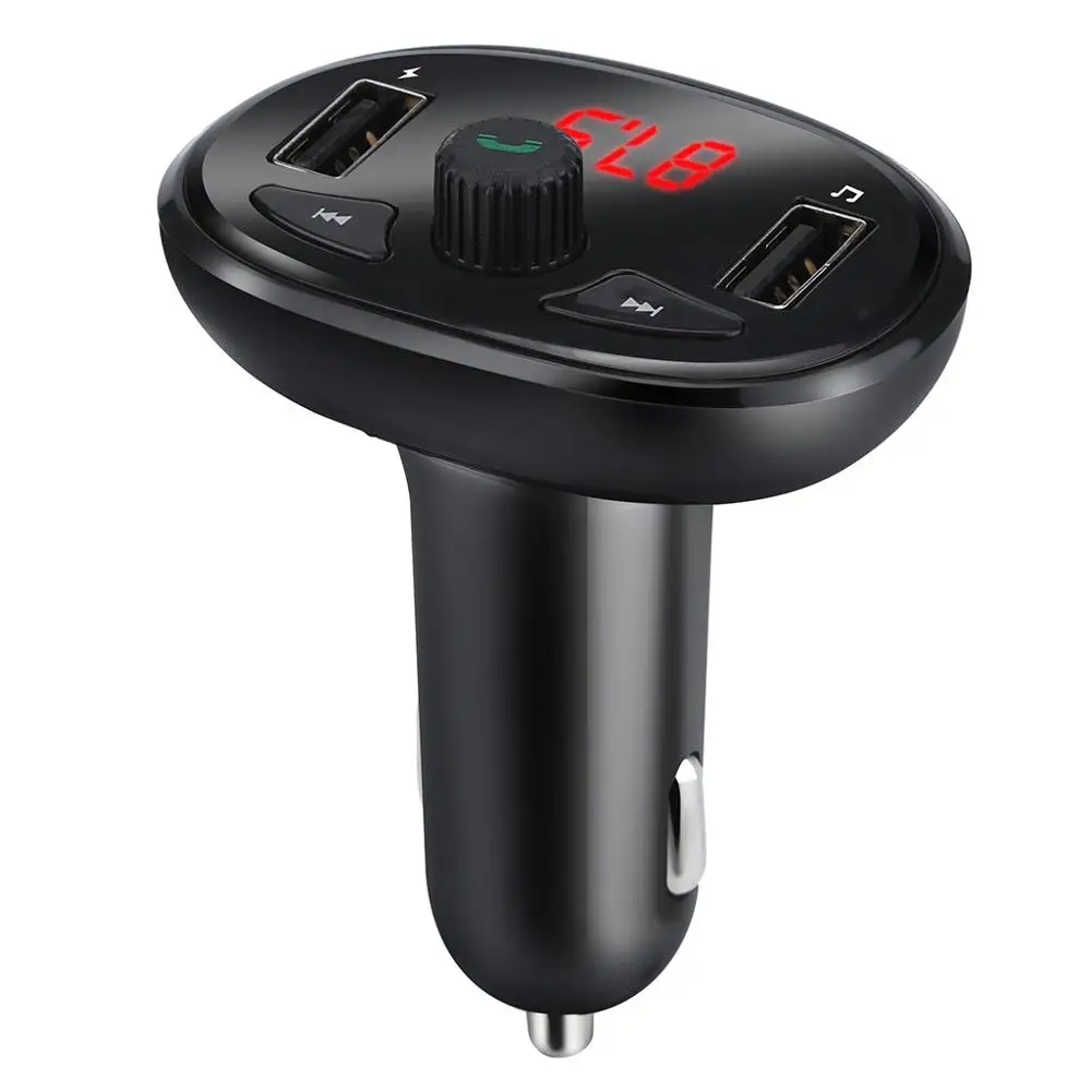 Автомобильное зарядное устройство с Bluetooth 12 24 В USB fm передатчик беспроводной