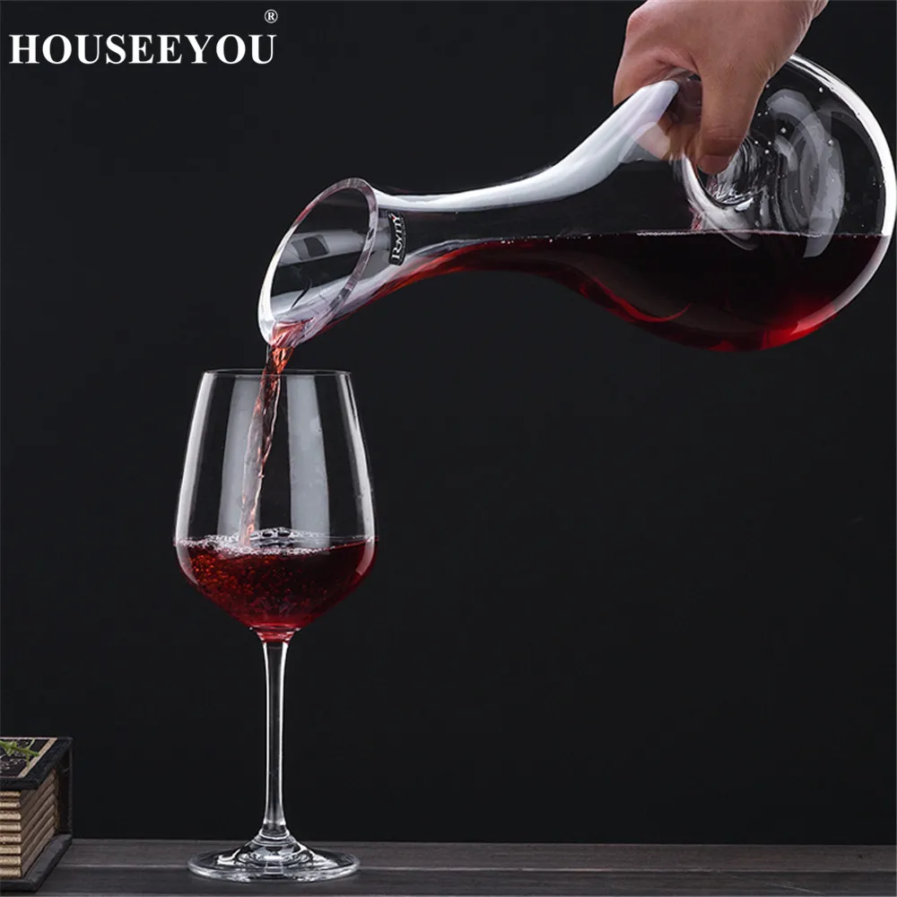 HOUSEEYOU 1200 мл декантер с длинным горлом для красного вина бессвинцовый хрустальный