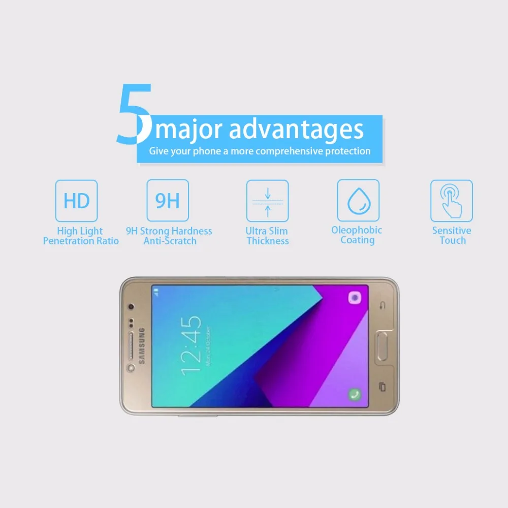 Закаленное стекло для Samsung Galaxy J2 Prime мобильный телефон 5 0 дюймов Высокое качество