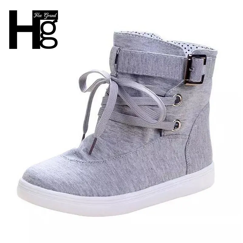 HEE GRAND/сезон весна-осень ботильоны коллекция 2017 года однотонные парусиновые