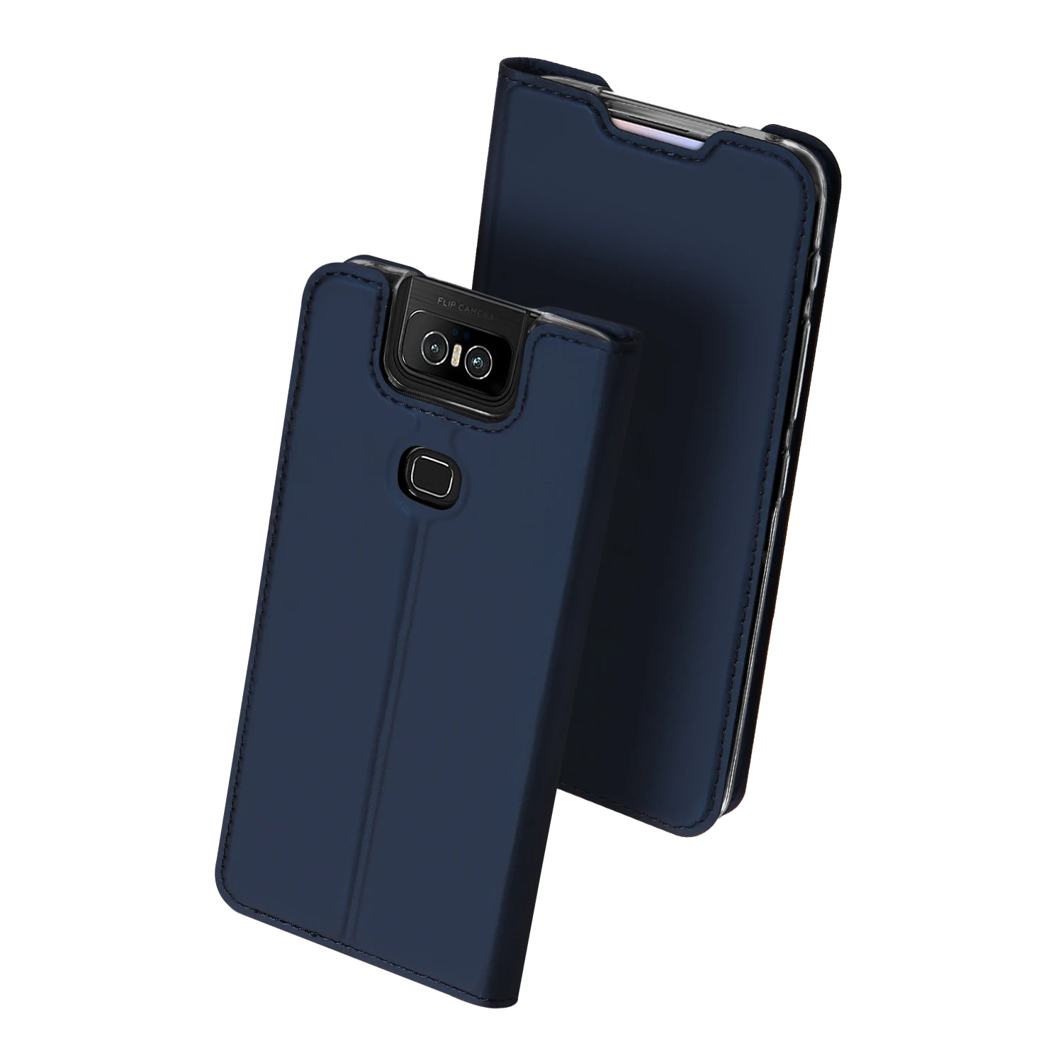 Роскошный чехол-книжка из искусственной кожи с откидной крышкой для Asus ZenFone 6