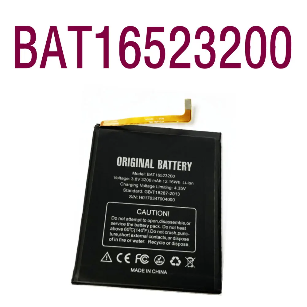 Оригинальный размер запасная батарея BAT16523200 3200mA Для DOOGEE Y6C Y6 фортепиано 5 дюймов