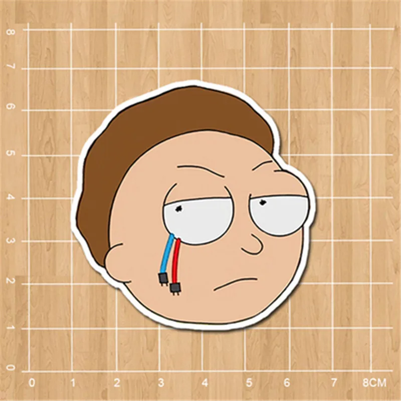 Аниме Rick Squanchy Evil morty terry cat Mr.Meeseeks водонепроницаемая наклейка для детей дневник