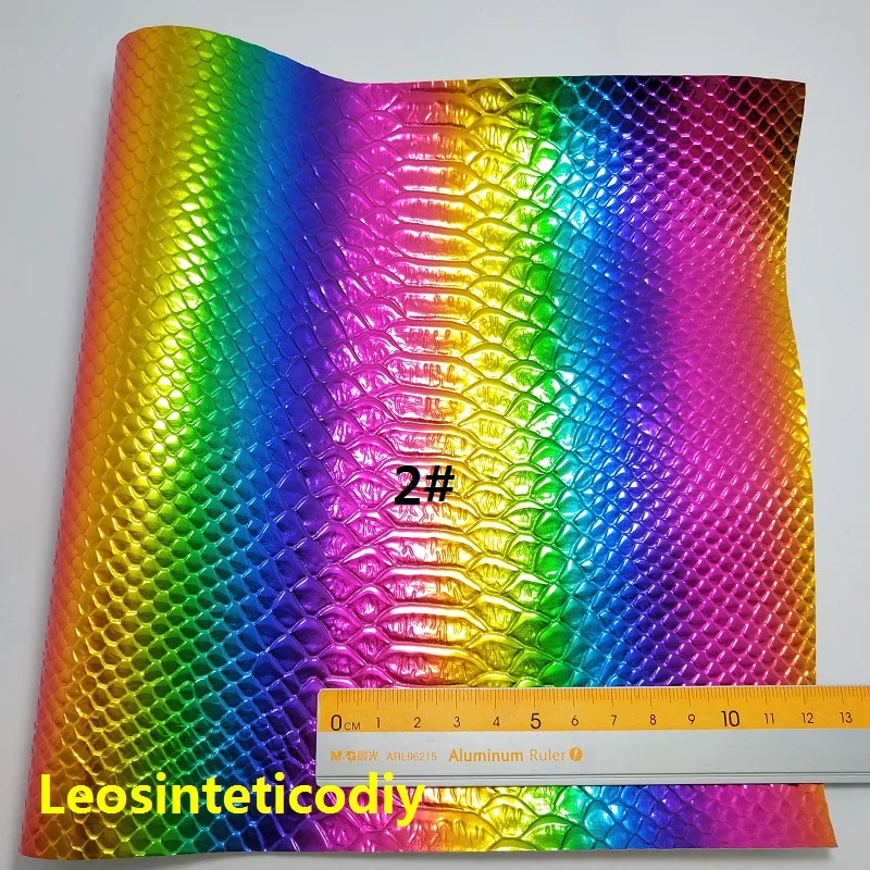 Синтетический Чехол 21x29 см Переливающаяся кожа рельефная змеиная для
