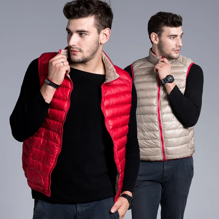 

new winter double Ultra Slim men's casual down vest