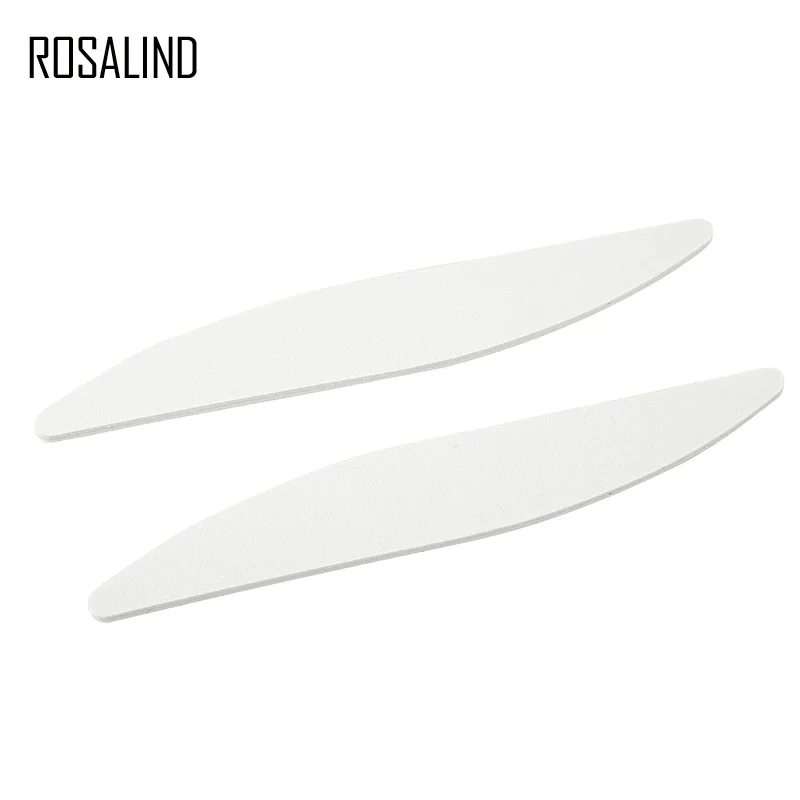 ROSALIND 10 шт./лот белая пилка для ногтей профессиональные инструменты для маникюра Набор ногтей для маникюра УФ гель лаковый файл