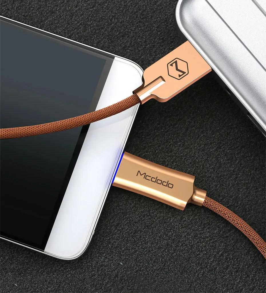 Mcdodo usb type C кабель QC3.0 Быстрая зарядка нейлоновый Плетеный USB C кабель для передачи данных для samsung S8 Xiaomi huawei Oneplus 5t type-c кабель