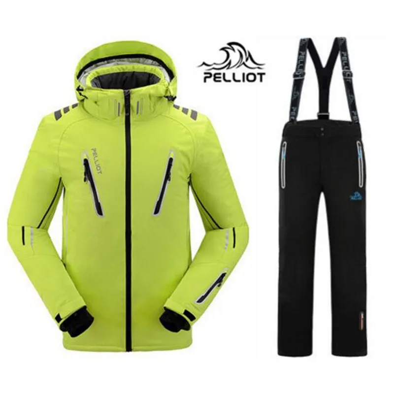 Бесплатная доставка DHL Пелльо мужские лыжные костюмы куртка + брюки Для мужчин