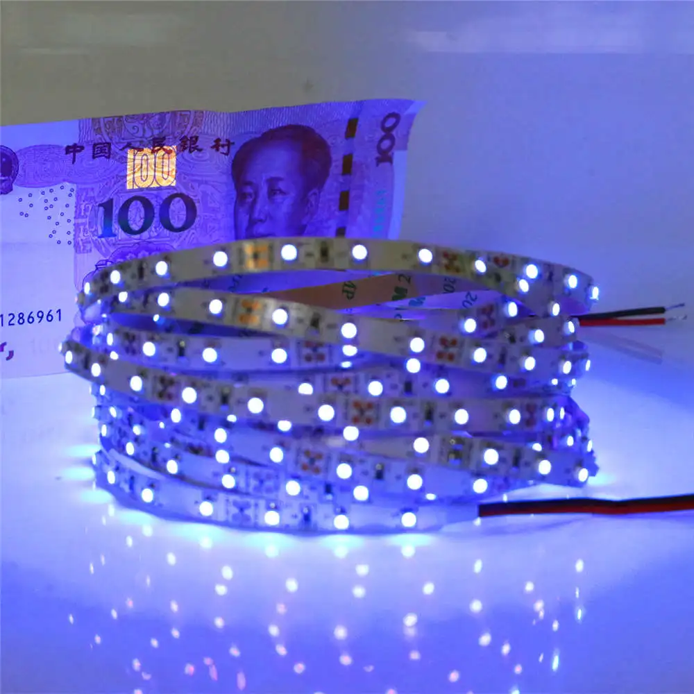 Высококачественная светодиодная УФ лента SMD3528 постоянный ток 12 В 5 м 60