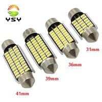 ysy 20x festoon canbus 31mm 36mm 39mm 41mm c5w led error free 18 27 30 33led smd 3014 interior reading white bulbs dome lamps