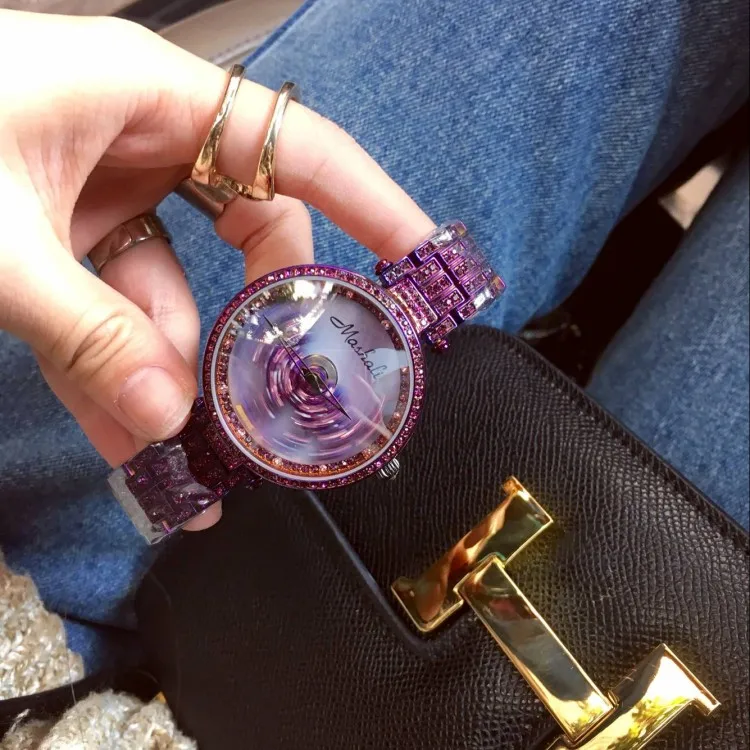 Часы Mashali женские кварцевые популярные модные Стальные Роскошные наручные с