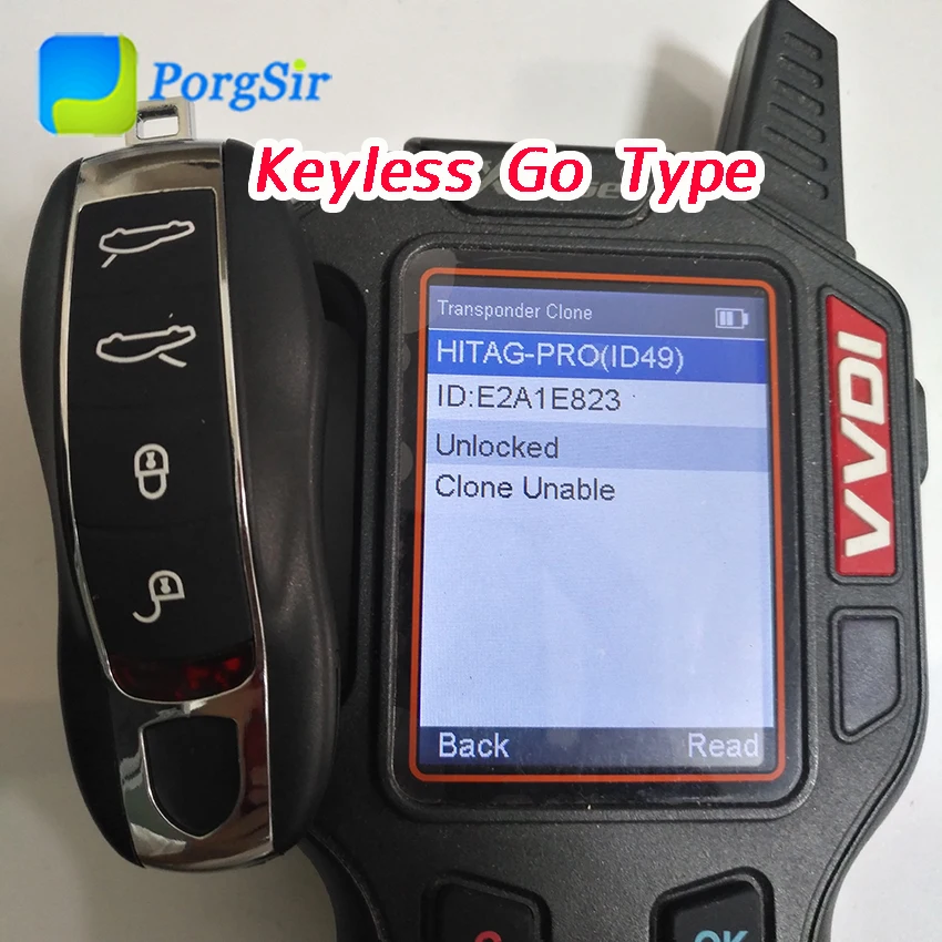 4 кнопки 315 МГц 433 МГц 434 МГц ASK Smart Keyless Go Бесконтактный пульт дистанционного управления для Porsche с чипом Hitag Pro ID49