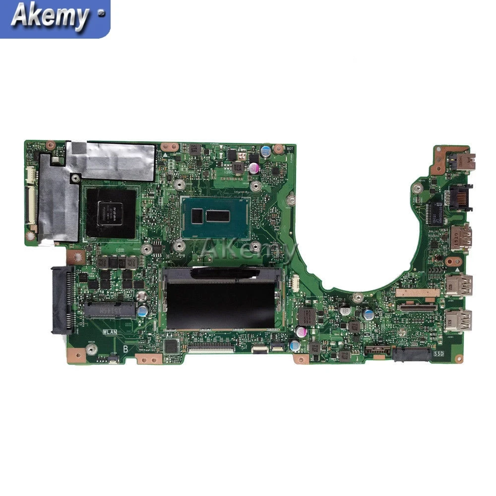 Akemy K501LX Laptop motherboard For Asus V505L K501L K501 K501LB Test original mainboard 4G RAM I3-5005U GTX950M | Компьютеры и офис