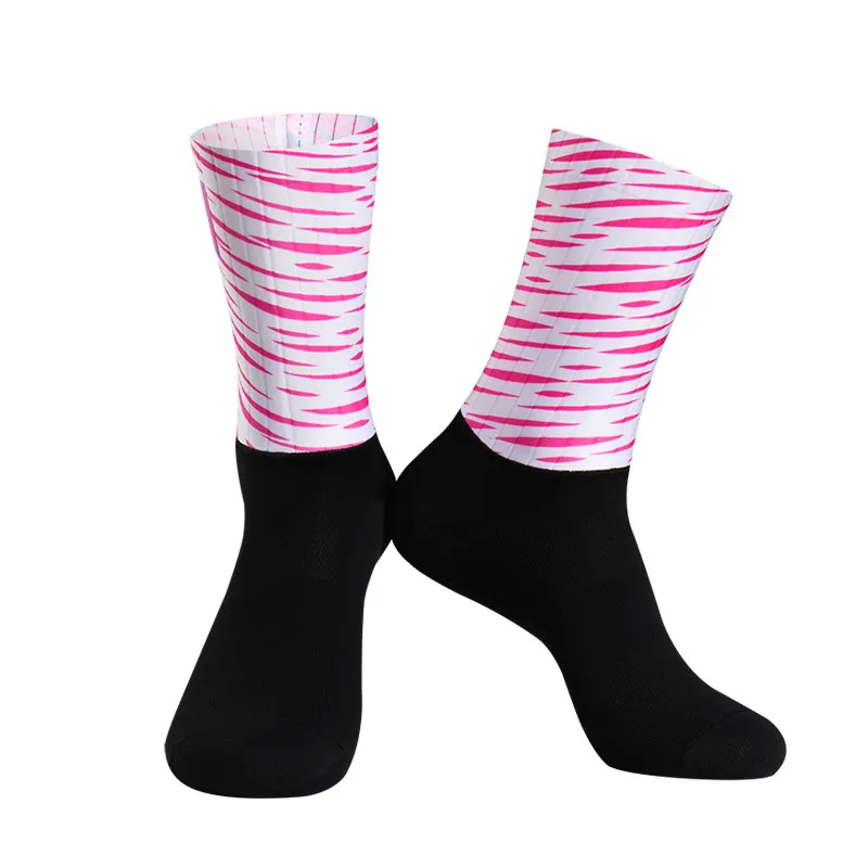 Градиентные велосипедные носки для мужчин женщин бесшовные цельное литье
