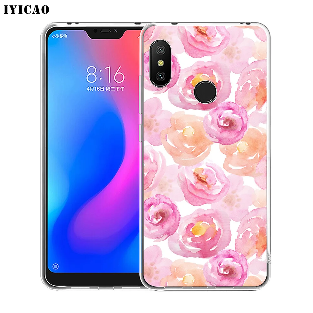 IYICAO винтажный цветочный Мягкий силиконовый чехол для телефона Xiaomi Redmi 4A 5A 6A Note 7 6 5