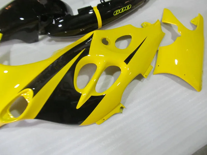 ABS обтекатель комплект для Kantana GSX600 750F 95 96 05 06 GSXF600 GSX750F 1996 2006 желто-черные