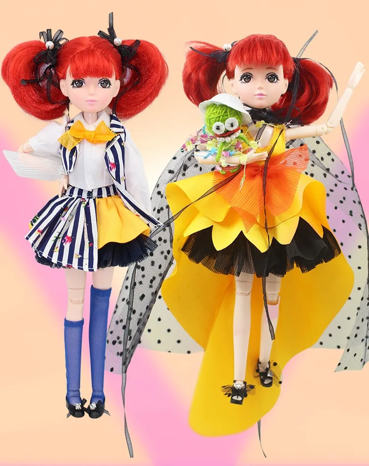Ледяная шарнирная кукла blyth neo Fortune days, модная Кукла Xiaojing, кукла с платьем, игрушечная обувь, подарок 26 см