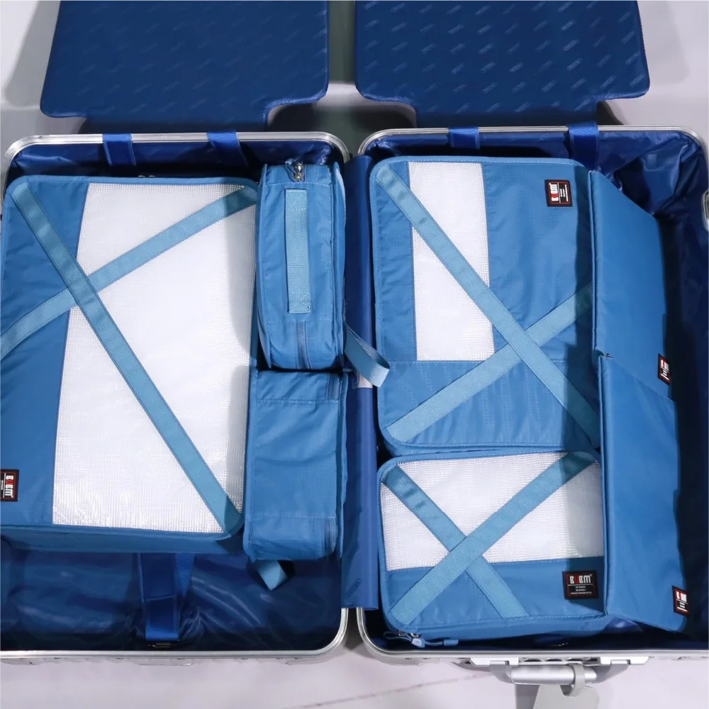 Набор из 7 упаковочных кубиков для путешествий чемоданов одежды белья сумок