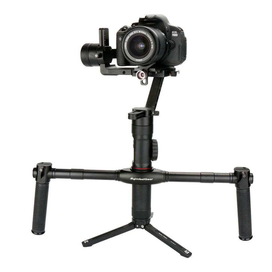 Ulanzi agimbalgear DH02 двойной ручной Расширенный ручка кронштейн для Zhiyun 2 3 Aixs Gimbal 1/4 винты