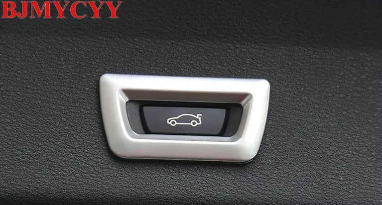

BJMYCYY автомобильный Стайлинг интерьерные аксессуары ABS Автомобильный багажник переключатель украшение световая коробка для BMW X1 2016