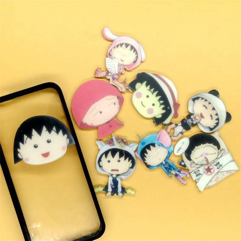 1 шт. Мультяшные Акриловые Броши забавные аниме Чиби Маруко тян значок броши