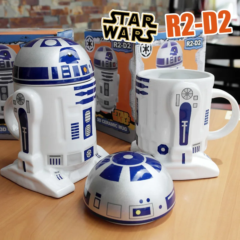 Фильм Звездные войны Робот R2 D2 мультфильм 3D Керамическая кофейная кружка чашка