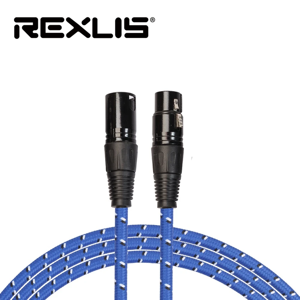 REXLIS микрофон аудио разъем 3pin XLR мужчин и женщин Mic расширение микрофонный шнур