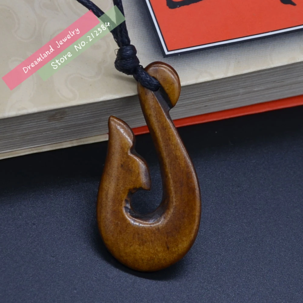 1 шт. Племенной Стиль Новая Зеландия маори ручная работа резная кость яка