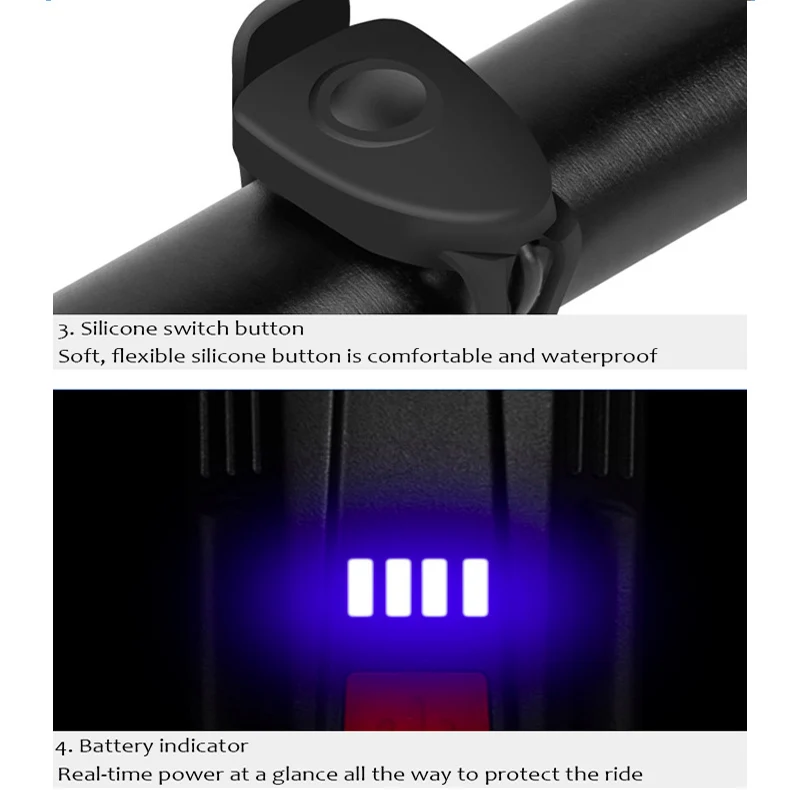 Велосипедный звонок Сигнализация Велосипеды светильник usb Светодиодная лампа