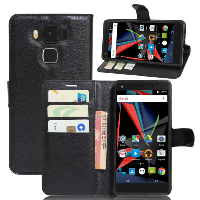 Для archos diamond 2 plus case коке бумажник откидная крышка pu leather for обложка с подставкой