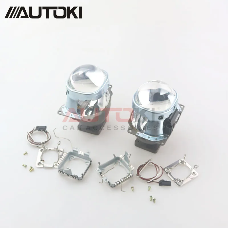 Autoki 3 дюйма Koito Q5 Bi xenon объектив проектора квадратный с крышкой для использования