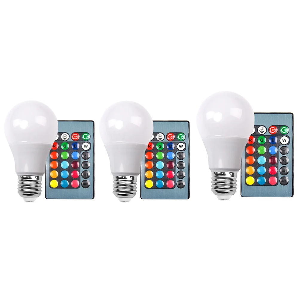 E27 светодиодный 16 Цвет Изменение RGB магический светильник лампа 3W 10W 15W лампы