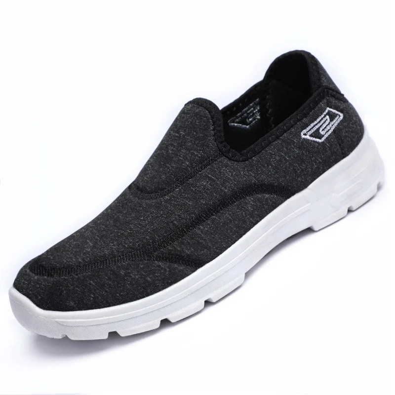 Men Black Летние босоножки; Мягкие Летние балетки mocassim feminino; chaussures femmes; дышащие женские кроссовки; B11WA - Цвет: Men Black