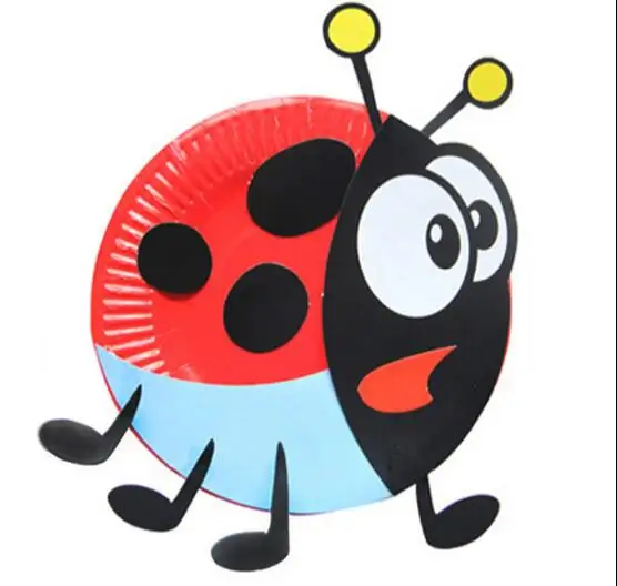 Детская бумажная тарелка для рисования с мультяшными животными детская